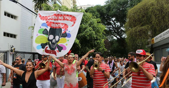 Bloco Quem Me Viu, Mentiu desfila no Carnaval de rua em São Paulo Eventos BaresSP 570x300 imagem