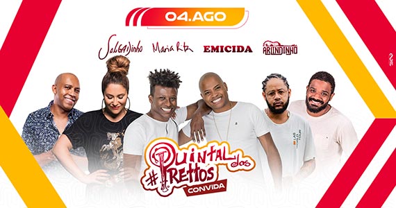 Maria Rita, Emicida, Salgadinho e Arlidinho particiam do Quintal dos Prettos Maria Rita, Emicida, Salgadinho e Arlidinho particiam do Quintal dos Prettos