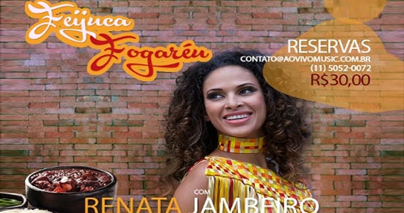 O palco do Ao Vivo Music recebe a mistura de ritmos de Feijuca Fogaréu com Renata Jambeiro Eventos BaresSP 570x300 imagem