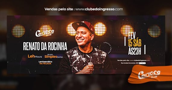 Renato da Rocinha apresenta o melhor do samba no Carioca Club Eventos BaresSP 570x300 imagem
