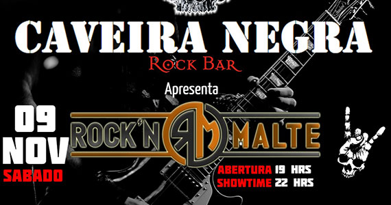 Caveira Negra Bar recebe a banda Rock'n Malte Eventos BaresSP 570x300 imagem