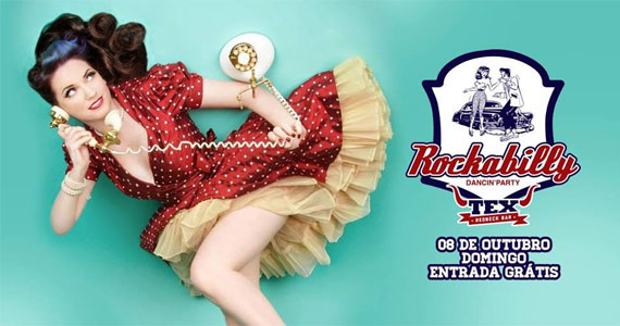 Domingo acontece a tradicional Rockabilly Dancin' Party no TEX -Redneck Bar Eventos BaresSP 570x300 imagem