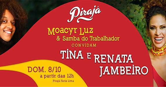 Pirajá Bar faz sua última roda de samba do ano dia 8 de outubro com Renata Jambeiro e Tina Eventos BaresSP 570x300 imagem