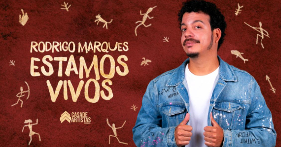 Rodrigo Marques em 'Estamos Vivos' no Teatro Gazeta