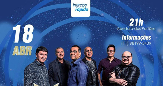 Roupa Nova realiza show no Clube Juventus com os maiores sucessos de carreira