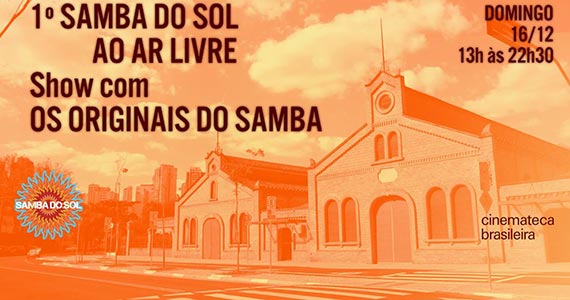 Cinemateca Brasileira realiza o 1º Samba do Sol ao ar livre Eventos BaresSP 570x300 imagem