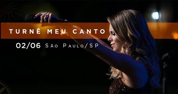 Show da cantora Sandy no palco do Tom Brasil trazendo a turnê Meu Canto Eventos BaresSP 570x300 imagem