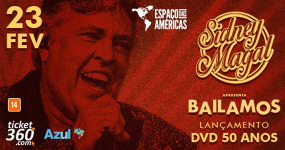 Sidney Magal comemora 50 anos de carreira no Espaço das Américas com DVD Bailamos Eventos BaresSP 570x300 imagem