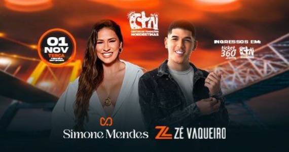 Simone Mendes e Zé Vaqueiro no CTN Simone Mendes e Zé Vaqueiro no CTN