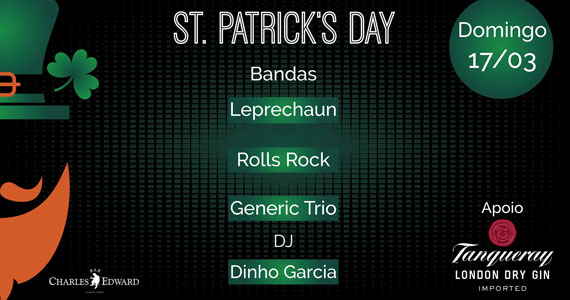 Bar Charles Edward celebra o St. Patrick's Day com muito Rock and Roll Eventos BaresSP 570x300 imagem