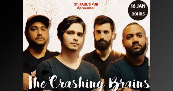 The Crashing Brains realiza show no St. Paul's Pub Eventos BaresSP 570x300 imagem