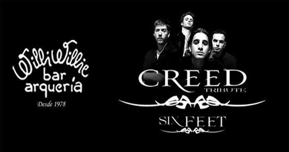 Banda Six Feet toca os clássicos do Creed no palco do Willi Willie Bar e Arqueria Eventos BaresSP 570x300 imagem