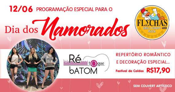 Dia dos Namorados com banda Ré Toque Batom com repertório especial e festival de caldos no Bar Flechas Eventos BaresSP 570x300 imagem