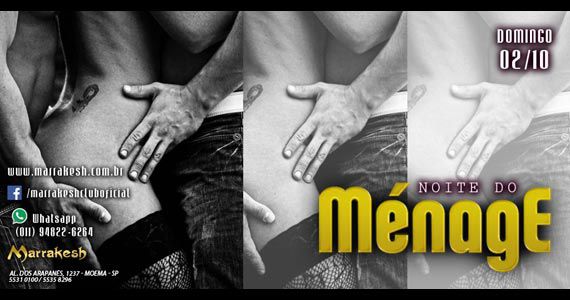 Marrakesh Club recebe a Noite do Ménage para agitar o domingo