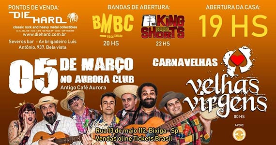 Banda Velhas Virgens chega com o Bloco Carnavelhas para show no Café Aurora Eventos BaresSP 570x300 imagem