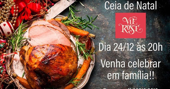 Restaurante Vie Rose prepara cardápio para a Ceia de Natal Eventos BaresSP 570x300 imagem