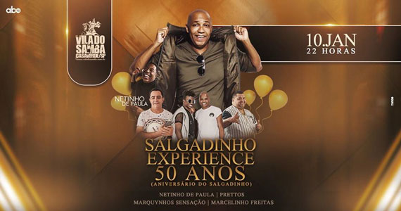 Salgadinho celebra 50 anos em show com convidados