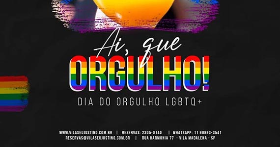 Vila Seu Justino comemora o Dia Mundial do Orgulho LGBTQ  Eventos BaresSP 570x300 imagem