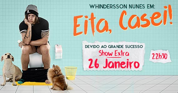 Humorista Whindersson Nunes apresenta espetáculo Eita, Casei! no Espaço das Américas Eventos BaresSP 570x300 imagem