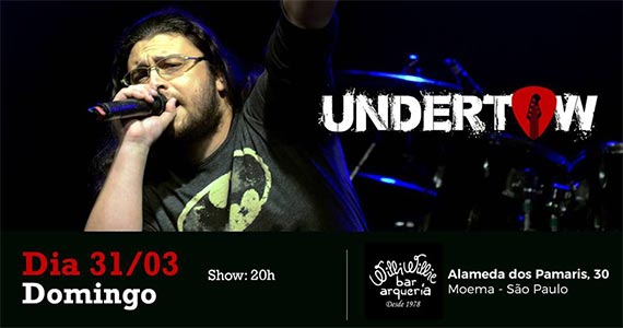 Banda Undertow realiza noite de rock no Willi Willie  Eventos BaresSP 570x300 imagem