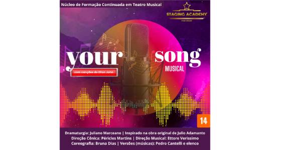 Espetáculo original “Your Song – O Musical” em cartaz no Teatro Espaço ao Cubo