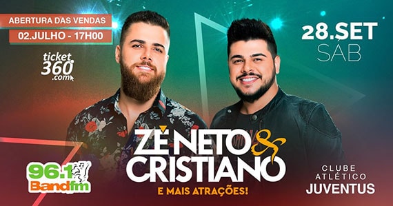 Zé Neto & Cristiano se realizam show no Clube Juventus Eventos BaresSP 570x300 imagem