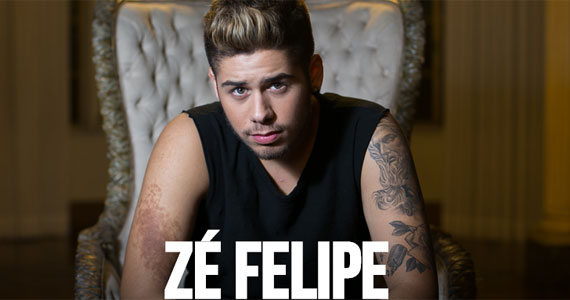 O cantor sertanejo Zé Felipe se apresenta no Kibexiga Show no sábado dia 02 de setembro