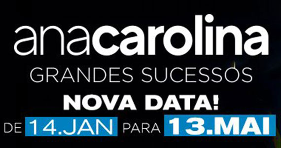 Cantora Ana Carolina faz única apresentação no Espaço das Américas