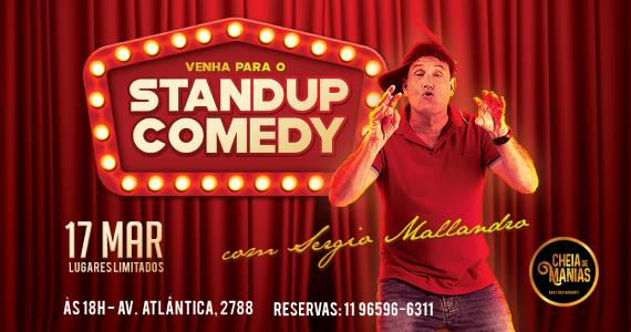 Bar Cheia de Manias apresenta show de stand-up comedy com Sérgio Mallandro Bar Cheia de Manias apresenta show de stand-up comedy com Sérgio Mallandro