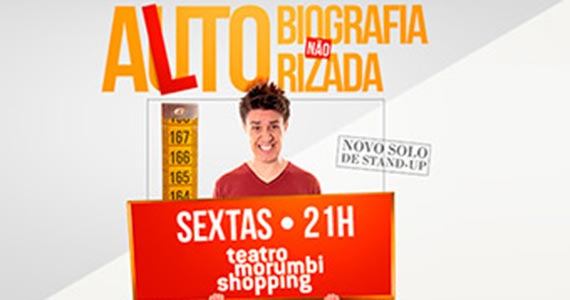 Oscar Filho apresenta stand-up “Alto-Biografia não Autorizada” no Teatro Morumbi Shopping