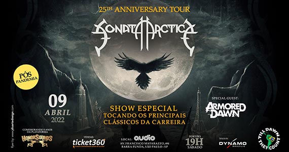 Sonata Arctica apresenta novo álbum em show na Audio