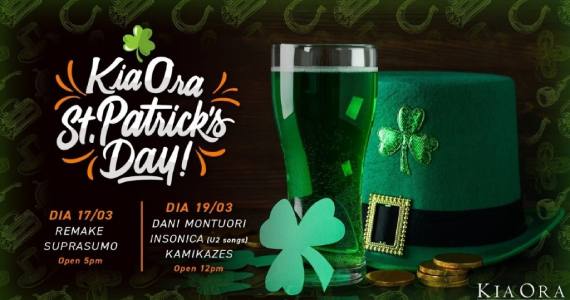 Celebração do St Patrick's no Kia Ora