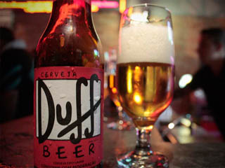 Wall Street Bar foi o palco do Lançamento da Cerveja Duff, a preferida da família Simpsons