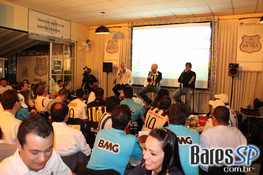 Boteco da Vila, bar temático do Santos, transmitiu jogo da Libertadores entre Santos e Corinthians Boteco da Vila, bar temático do Santos, transmitiu jogo da Libertadores entre Santos e Corinthians