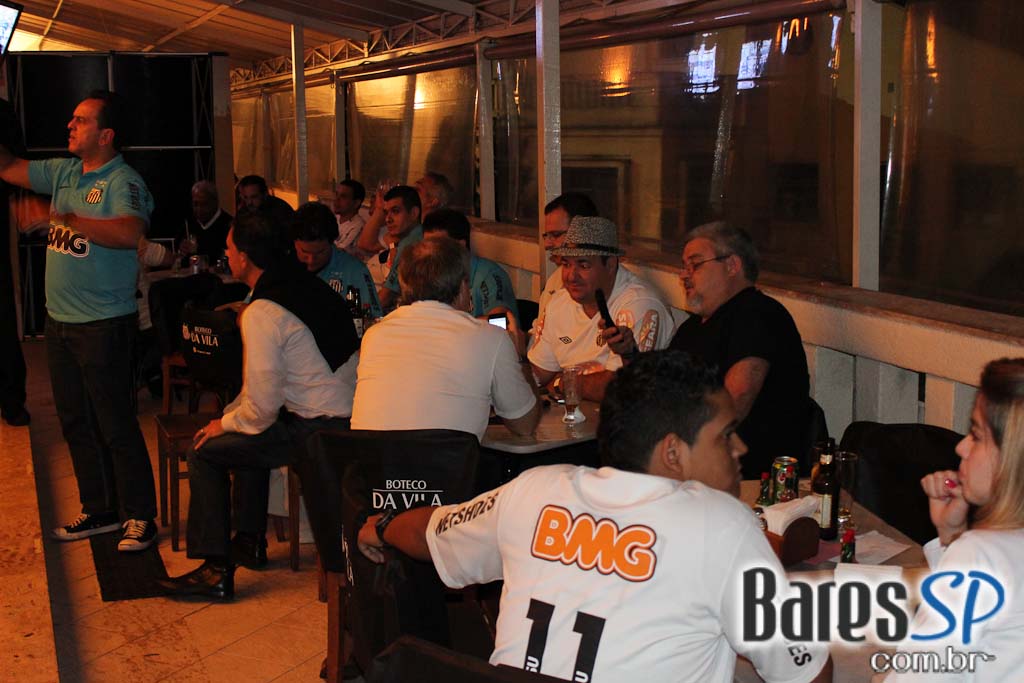 Boteco da Vila, bar temático do Santos, transmitiu jogo da Libertadores entre Santos e Corinthians Boteco da Vila, bar temático do Santos, transmitiu jogo da Libertadores entre Santos e Corinthians