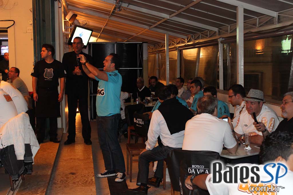 Boteco da Vila, bar temático do Santos, transmitiu jogo da Libertadores entre Santos e Corinthians Boteco da Vila, bar temático do Santos, transmitiu jogo da Libertadores entre Santos e Corinthians