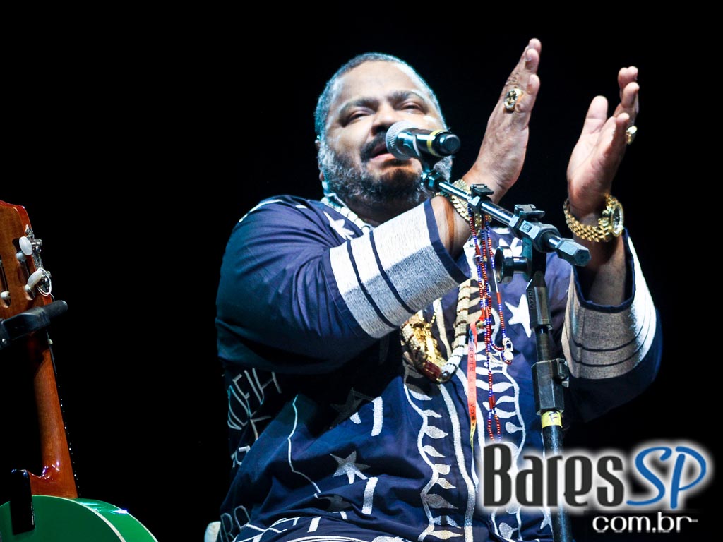 Show do cantor Arlindo Cruz no palco do Credicard Hall Show do cantor Arlindo Cruz no palco do Credicard Hall