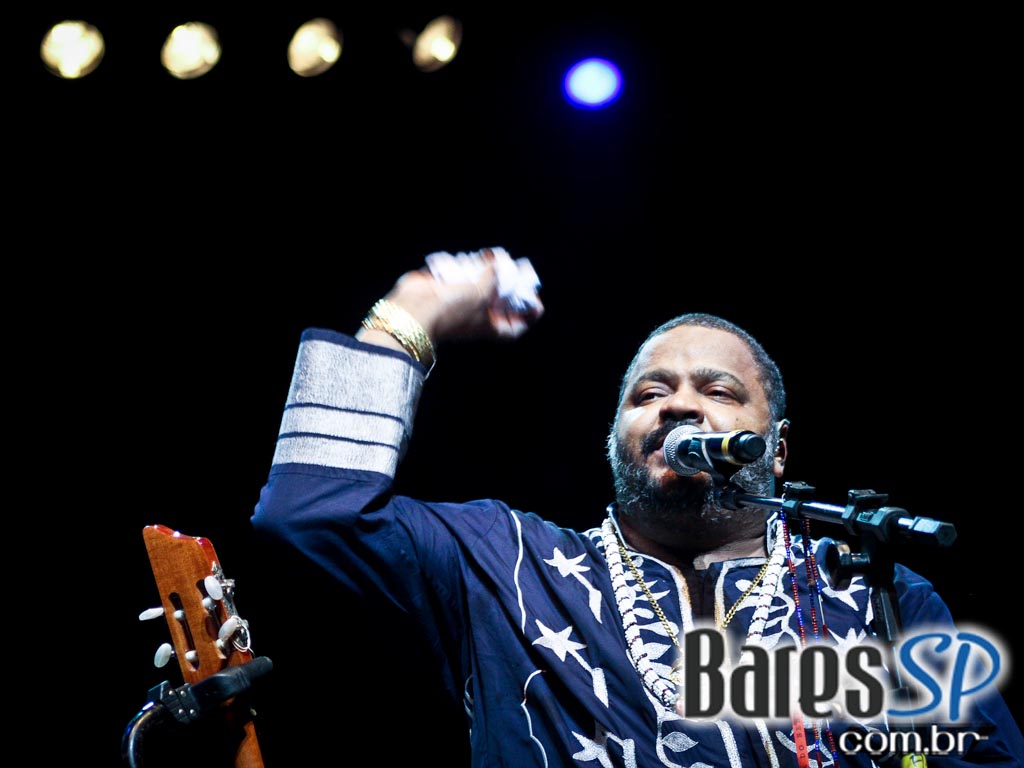 Show do cantor Arlindo Cruz no palco do Credicard Hall Show do cantor Arlindo Cruz no palco do Credicard Hall