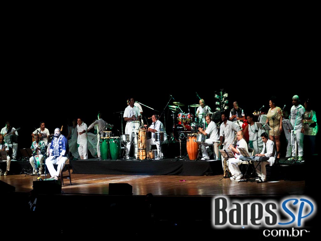 Show do cantor Arlindo Cruz no palco do Credicard Hall Show do cantor Arlindo Cruz no palco do Credicard Hall