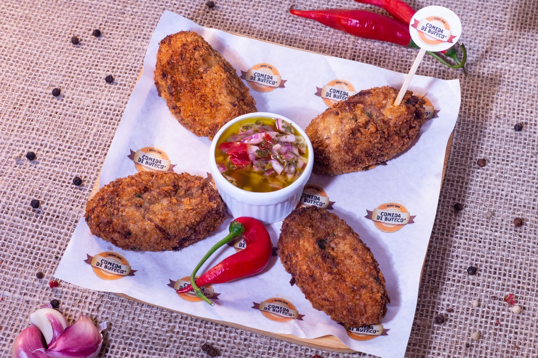 croquete de carne de panela cremoso