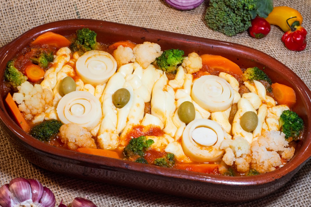 berinjela à estação