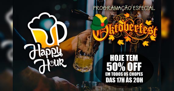 50%OFF em TODOS os chopes Especiais na Cervejaria do Gordo SP!