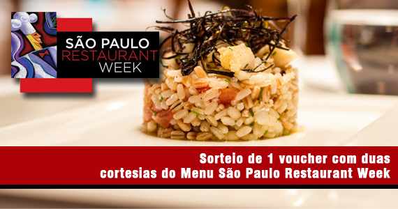 Promoção: Concorra a 1 Voucher com duas cortesias do Menu São Paulo Restaurant Week