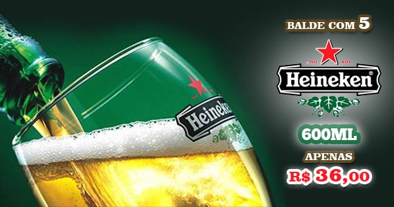 No Umbabarauma Bar: Balde com 4 garrafas de Heineken a 5ª é por nossa conta!!!