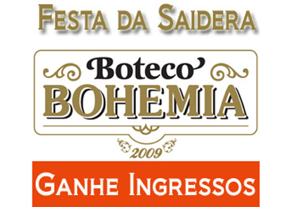 Ganhe convites para a Festa da Saidera Boteco Bohemia