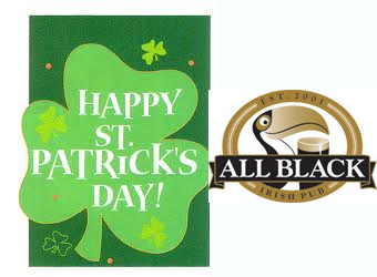 Convite para o St Patricks Day no All Black