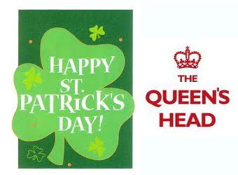 Convite para o St Patricks Day no Queen`s Head