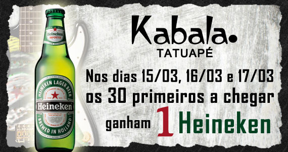 Kabala Pub Tatuapé tem promoção no St. Patrick's Day para os 30 primeiros clientes
