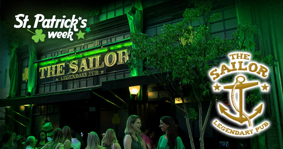 Junte-se ao The Sailor Legendary Pub no St Patrick's Week
